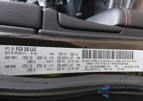 2016 Jeep Grand Cherokee Limited 75Th Anniversary из США, поврежденный, VIN 1C4RJFBG9GC408992